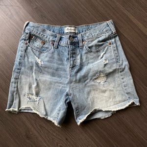 Madewell High Rise Relaxed Denim Shorts sz 26